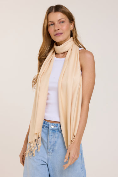 PASHMINA LIGHT LIME GREEN 35X180 | VISCOSE