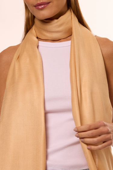 Pashmina bege de viscose | 70x210cm