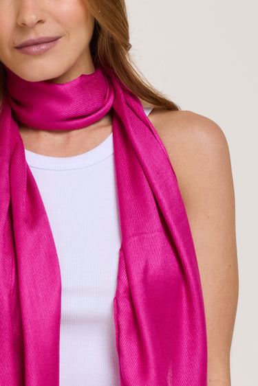 Pashmina fúcsia de viscose | 35x180cm