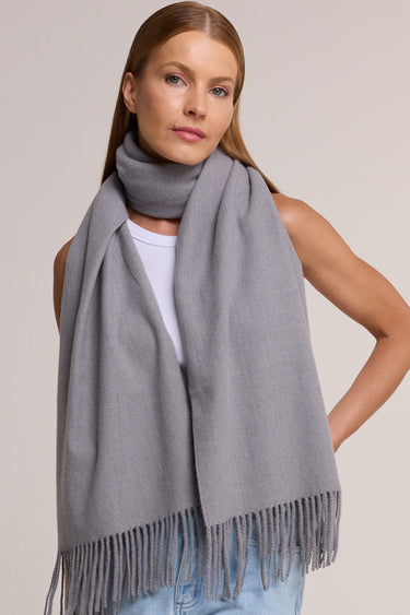 Pashmina grafite em toque de lã