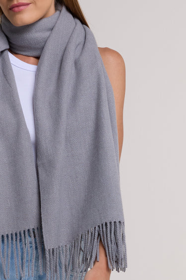 Pashmina grafite em toque de lã