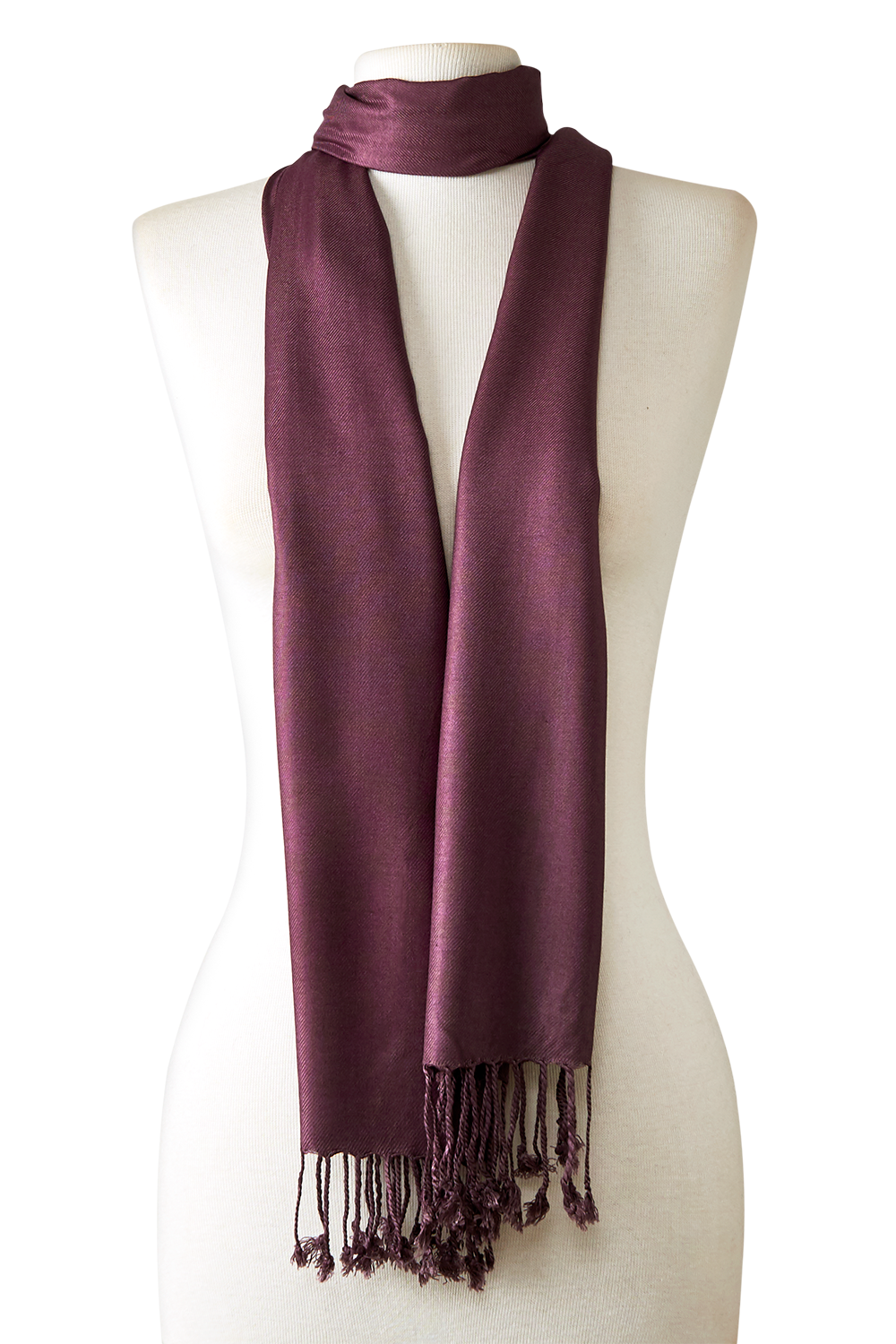 Pashmina Leve de viscose açaí | 35x180cm