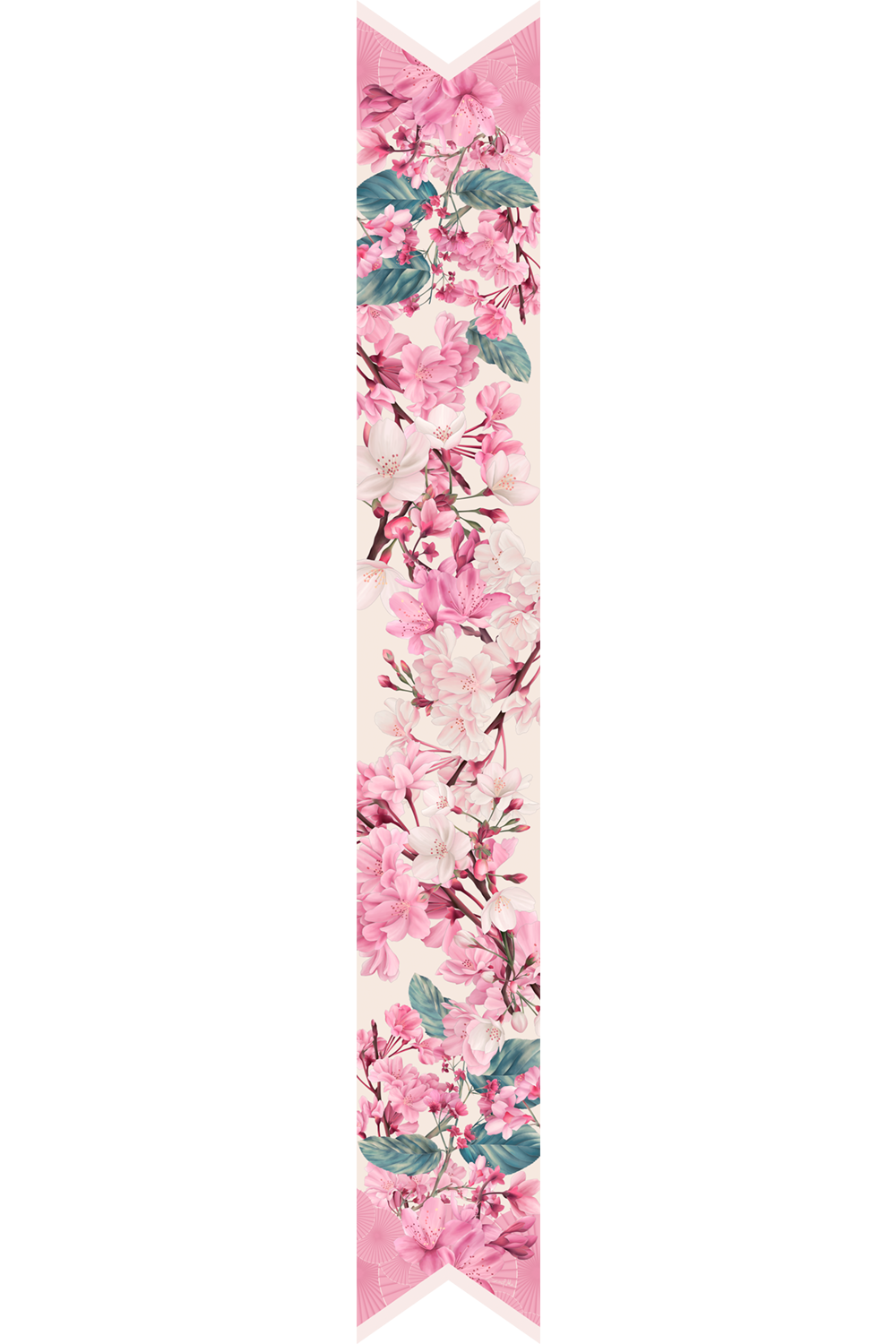Twilly Sakura benevolência em cetim de poliéster | 8X130cm