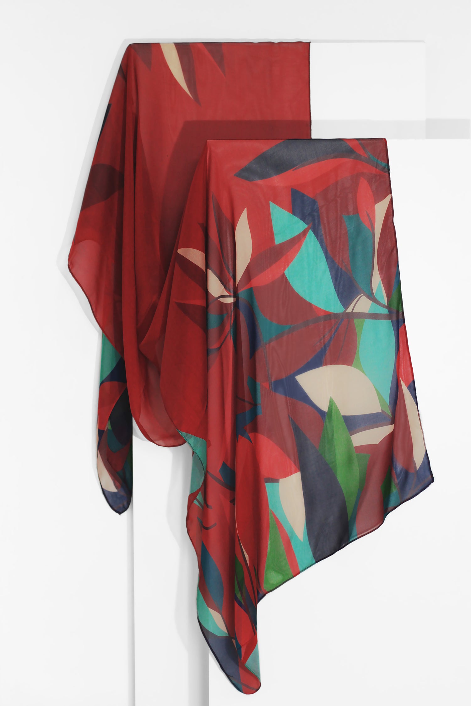 Julie scarf in silk mousseline | 60X210cm