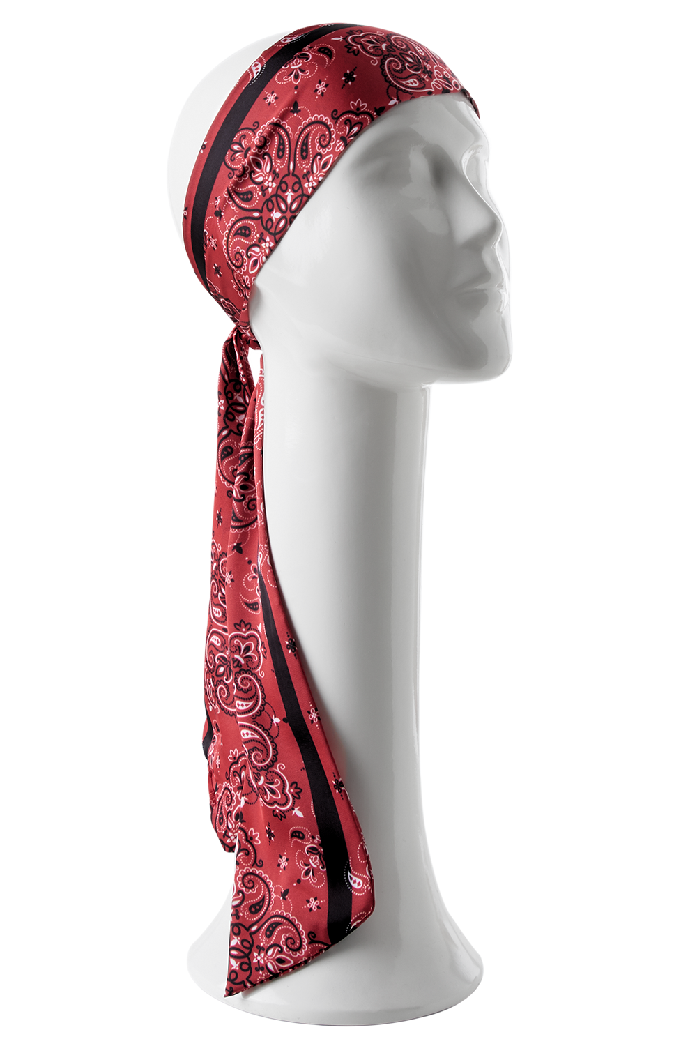 TWILLY BANDANA RED IN POLYESTER SATIN | 8X130CM