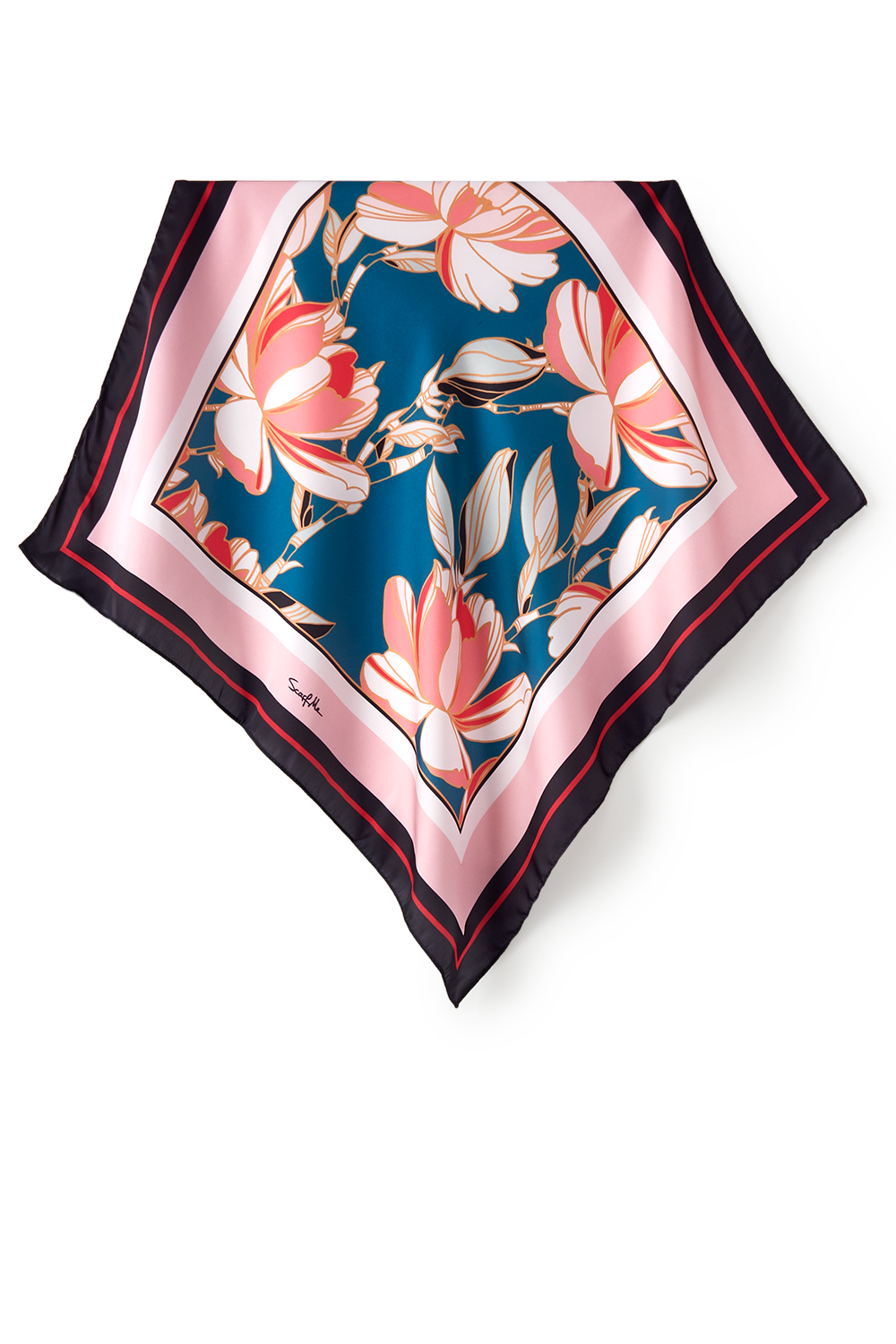 Eloara scarf in polyester satin | 50x50cm