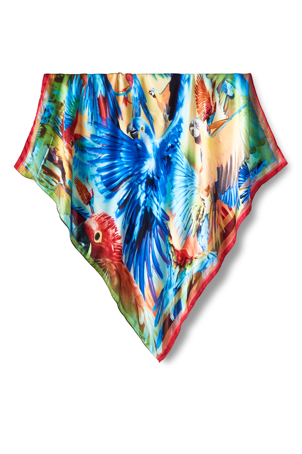 Flight scarf in polyester satin | 70x70cm