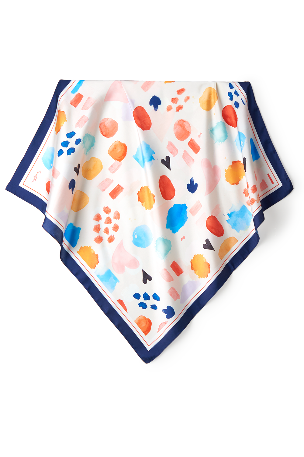 Suzanna scarf in polyester satin | 70x70cm