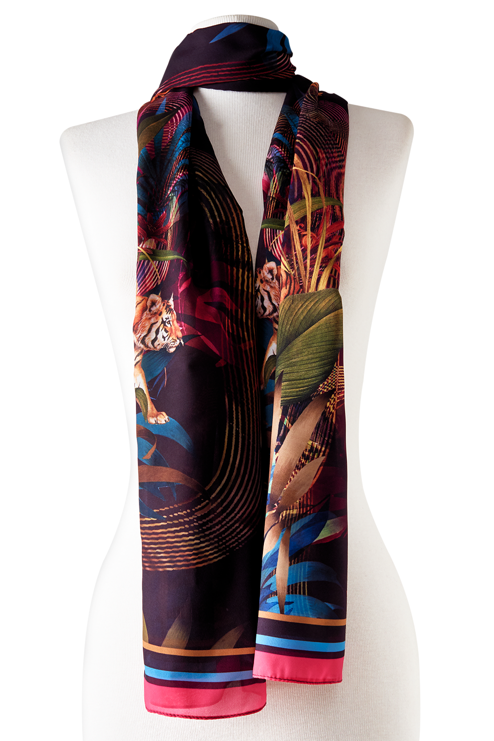 Silvestre scarf in polyester mousseline | 45X210cm 
