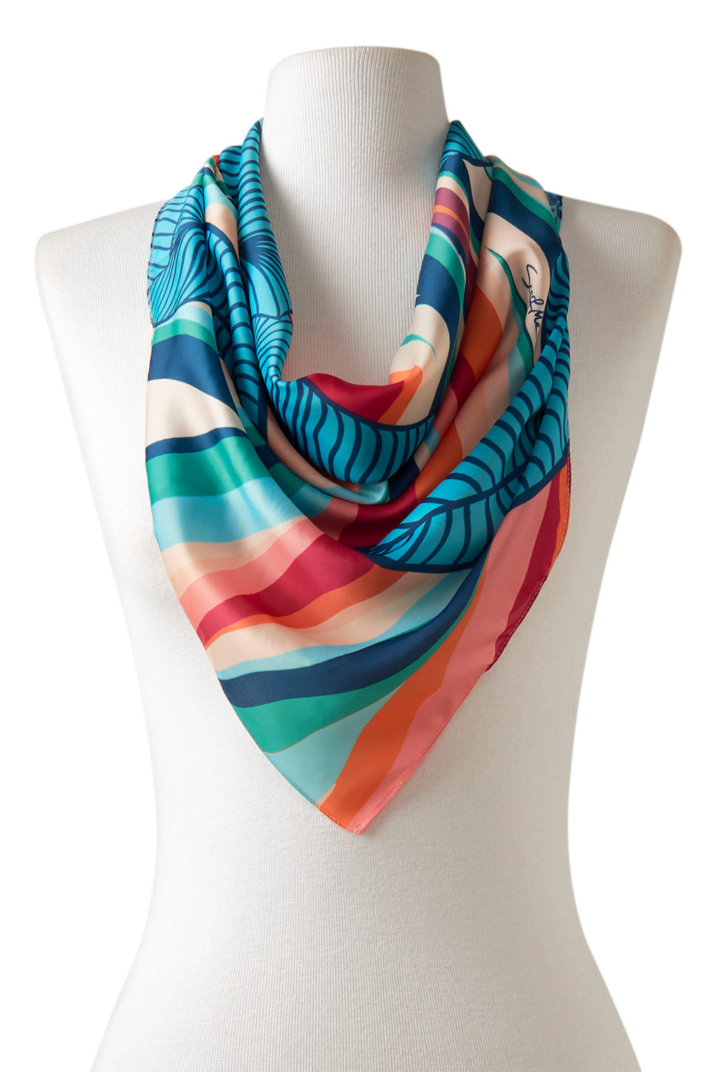 Giovana scarf in polyester satin | 70x70cm