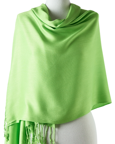 pashmina cachecol de viscose verde claro 70x180cm para festas, eventos, frio e inverno