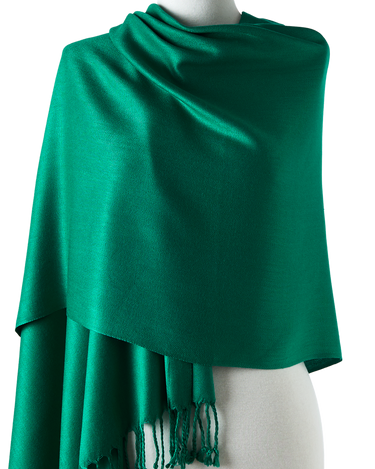 pashmina de viscose verde bandeira 70x180cm para festas, eventos, passeios, frio e inverno
