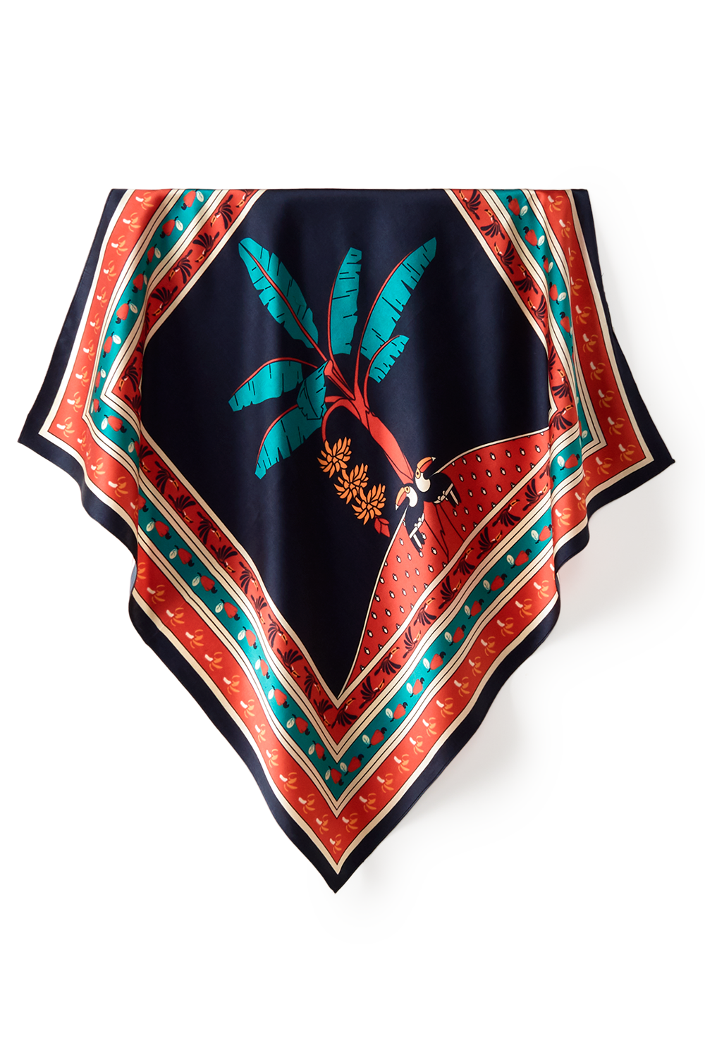Parova scarf in silk satin | 65x65cm